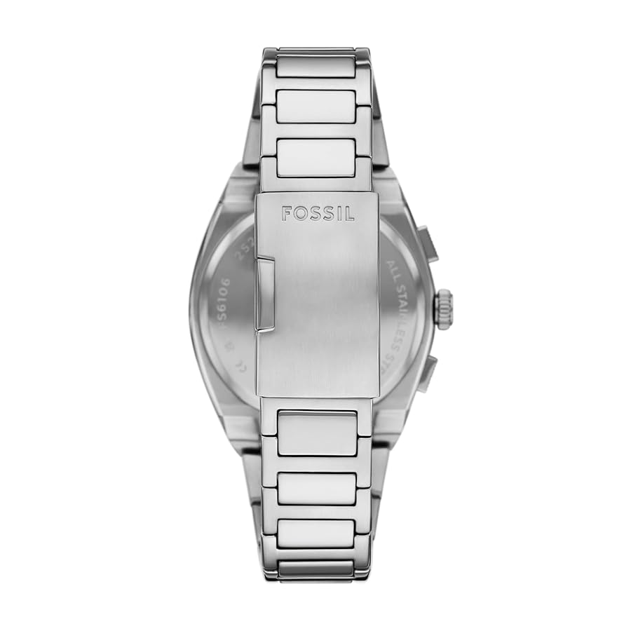FOSSIL シルバー メンズ 時計 Amazon.co.jp: [Fossil] 腕時計 Everett FS6105 メンズ シルバー